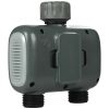 WiFi Sprinkler Timer, 2 Outlets, Smart Hose Faucet Water Timer with Brass Inlet, APP Control via 2.4Ghz WiFi or Bluetooth