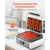 Commercial Panini Grill, 1800W Electric Sandwich Panini Maker, Stainless Steel Sandwichs Press with Handle and Temp Control