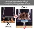 12 Pack Stainless Steel Chip Bag Clips Covered with Silicone - NO More Sharp Edges - Color Coded for Food Bags - Air Tight Seal
