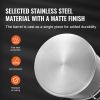 Stainless Steel Stockpot, 42 Quart Large Cooking Pots, Cookware Sauce Pot with Basket, Lid, and Handle, Heavy Duty Commercial Grade Stock Pot