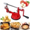 3 in 1 Apple Peeler Slicer Corer with Stainless Steel Blade, Zinc Alloy Hand Crank Fruit Peeler Machine