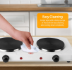 Cooking electric heating plate; includes 2 stove units, a 2000-watt portable electric stove