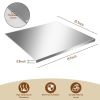 Cutting Boards for Kitchen, Large Stainless Steel Baking Boards with scraper, Suitable for Bread, Meat, Vegetables, (19.7 x 15.7 in)