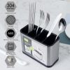 Storage Rack Spoon Holder Fork Kitchen Cutlery Organizer Box Chopsticks Drainer