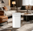 Tall Hands Free Automatic Sensor Trash Can, Stainless Steel & Plastic Touchless Garbage Bin
