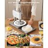 Manual Pizza Dough Press Machine, 9.5 inch Pizza Pastry Press Plate, Stainless Steel Bread Presser, Commercial Chapati Sheet Crust Maker