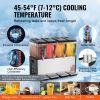 Commercial Beverage Dispenser, 4 Tanks 12 L / 12.7 QT Per Tank Juice Dispenser