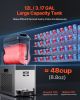 Commercial Slushy Machine, 12L Single Tank Frozen Drink Machine, 48 Cups Stainless Steel Margarita Smoothie Frozen Drink Maker