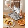 Manual Pizza Dough Press Machine, 9.5 inch Pizza Pastry Press Plate, Stainless Steel Bread Presser, Commercial Chapati Sheet Crust Maker