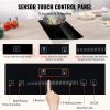 Built in Electric Stove Top, 20 x 11.6 inch 2 Burners, 240V Glass Radiant Cooktop with Sensor Touch Control, Timer & Child Lock Included