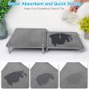 3Pcs Nesting Stone Drying Mat for Kitchen Counter, Quick Drying Stone Dish Drying Mat with Non-Slip Feet