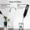 [Pick-Up Only] Rechargeable Handheld Milk Frother, USB-C Electric Drink Mixer with Stainless Steel Whisk, Portable Coffee Foam Maker for Latte