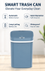 10L Automatic Motion Sensor Trash Can, Touchless Rectangular Garbage Bin with Odor-Sealing Ring