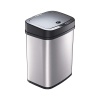 Stainless Steel Automatic Motion Sensor Trash Can, Touch-Free Rectangular Garbage Bin with Odor Sealing Ring