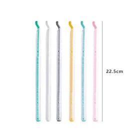 Food bag sealing sticks, reusable sealing rods for snack and dry food bags, tight sealing   preserves freshness and locks in flavor (Style: 22.5cm transparent white casing)
