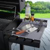 Silicone Tools Mat for Griddle Kitchen Cooking Baking Countertop-Side Shelf Spatula Mat with Drip Pad for Blackstone Weber Traeger Pit Boss Flat Top G