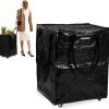 Reusable Grocery Bag on Wheels, Heavy Duty Rolling Shopping Tote with Handle