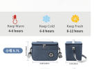 Thickened aluminum foil insulated lunch bag, compatible with heated lunch boxes