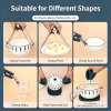 3Pcs Kitchen Anti-Scald Clip Set, Heat Resistant Plate Gripper, Bowl Lifter, Silicone Oven Mitt, Multi-Functional Hot Dish Gripper Tool for Oven