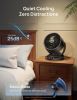 Fan for Bedroom, 12 Inches, 70ft Powerful Airflow, 25db Quiet Table Air Circulator Fans for Whole Room, 120° Adjustable Tilt, 3 Speeds