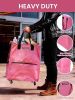 Reusable Grocery Bag on Wheels, Heavy Duty Rolling Shopping Tote with Handle