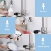 3-in-1 Kitchen Faucet with Press-Type Glass Rinser, High-Arc Pull-Down Sprayer Faucet, 3 Function Spray Mode for Modern Kitchen Sink