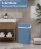 10L Automatic Motion Sensor Trash Can, Touchless Rectangular Garbage Bin with Odor-Sealing Ring