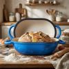 Kitchen Multi-usage Cast Iron Pot with Handles for Bread Baking