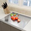 XXL 304 Stainless Steel Cutting Board  Anti-Slip & Mildew-Proof! No More Moldy Wooden Boards | Heavy-Duty & Food-Safe, Easy to Clean – Chop Meat