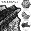 Halloween Decorations Table Runner - Black Lace Spider Web Table Runners for Halloween Table Decor