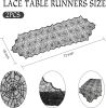 Halloween Decorations Table Runner - Black Lace Spider Web Table Runners for Halloween Table Decor
